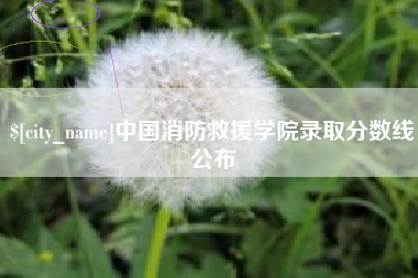 海北中国消防救援学院录取分数线公布