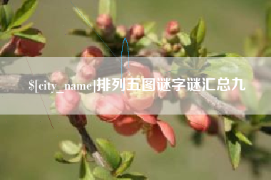 海北排列五图谜字谜汇总九