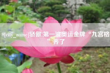海北骄傲!第一波奥运金牌“九宫格”齐了