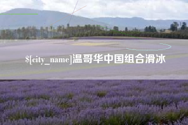 海北温哥华中国组合滑冰
