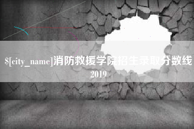 海北消防救援学院招生录取分数线2019