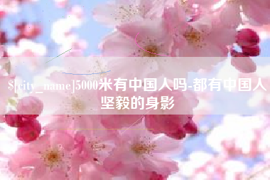 海北5000米有中国人吗-都有中国人坚毅的身影