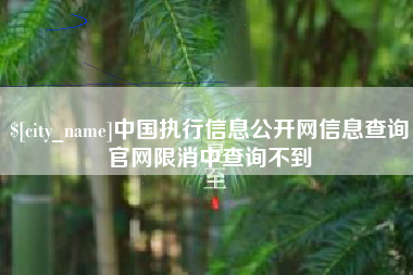 海北中国执行信息公开网信息查询官网限消中查询不到