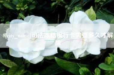 海北司法冻结银行卡需要多久才解除