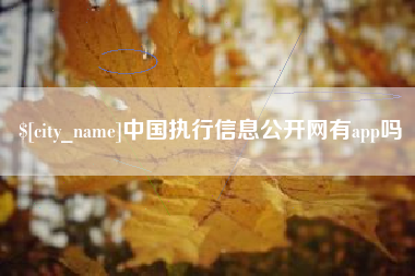 海北中国执行信息公开网有app吗