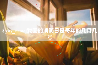 海北我国的消防日是每年的几月几号