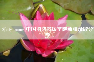 海北中国消防救援学院新疆录取分数