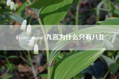 海北九宫为什么只有八卦