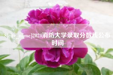 海北2024消防大学录取分数线公布时间