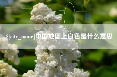 海北中国地图上白色是什么意思