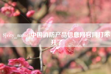 海北中国消防产品信息网官网打不开了