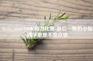 海北50米接力比赛-最后一棒的小张同学更是不负众望