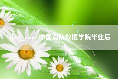 海北中国消防救援学院毕业后