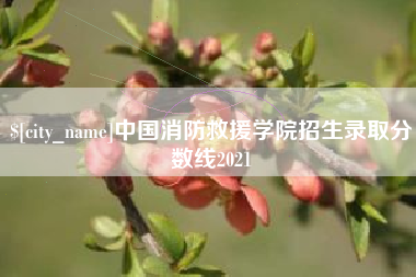 海北中国消防救援学院招生录取分数线2021