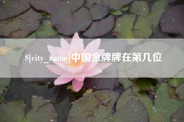 海北中国金牌牌在第几位