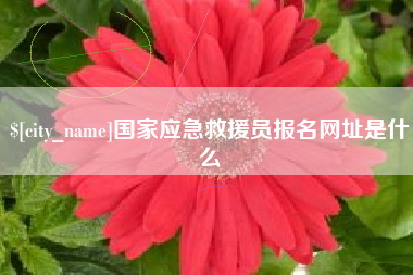 海北国家应急救援员报名网址是什么