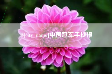海北中国冠军手抄报