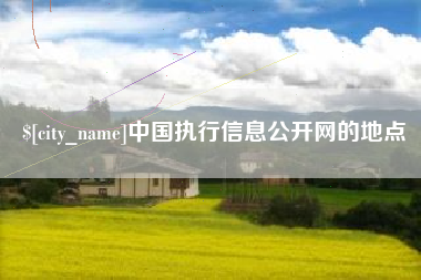 海北中国执行信息公开网的地点