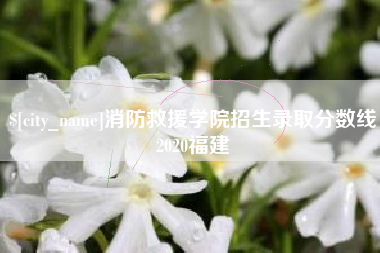 海北消防救援学院招生录取分数线2020福建