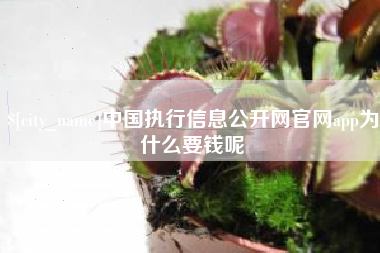 海北中国执行信息公开网官网app为什么要钱呢