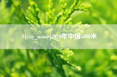海北2020年中国5000米