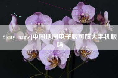 海北中国地图电子版可放大手机版吗