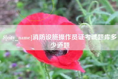 海北消防设施操作员证考试题库多少道题