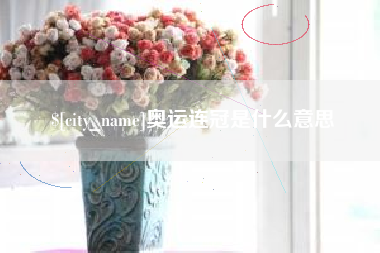海北奥运连冠是什么意思
