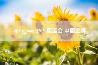 海北2020奥运会 中国金牌